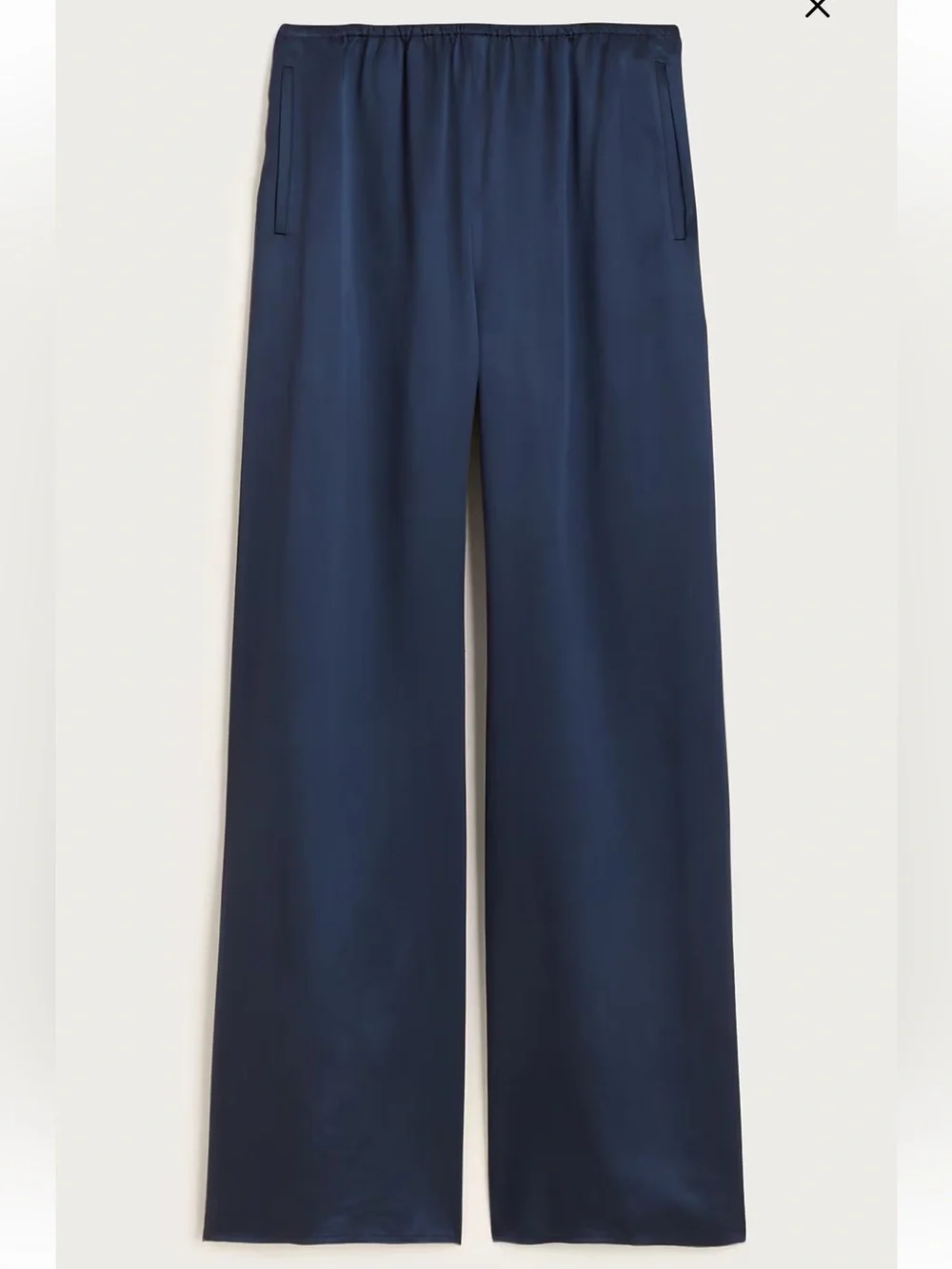 NWT JCrew Tall Cosmo pant in luster charmeuse - Navy - Small Tall - CN716